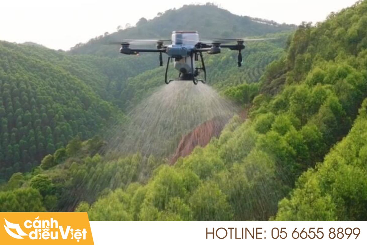 7+ ứng dụng máy bay phun thuốc DJI T25 trong nông nghiệp 5 Gieo sạ