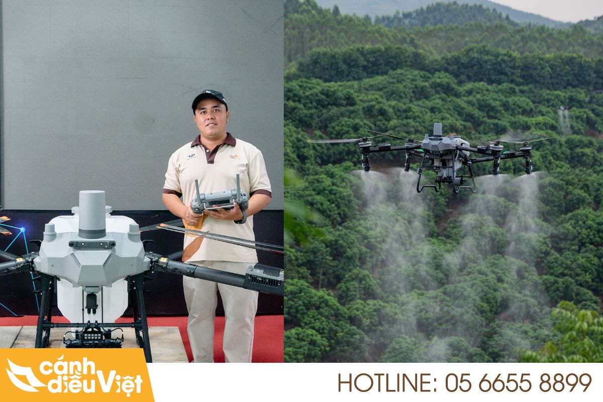 Ứng dụng Máy bay DJI T70P phun thuốc cho cây cao su 6 Quy trình phun thuốc cho cây cao su bằng dji t70p