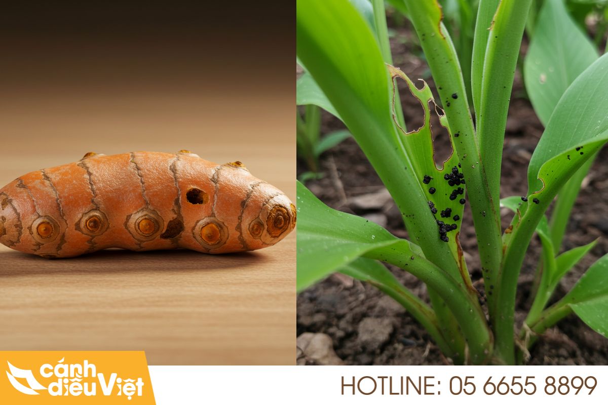 Nhận biết sâu bệnh hại cây nghệ & cách phòng trừ tốt nhất 5 Sâu đục thân nghệ