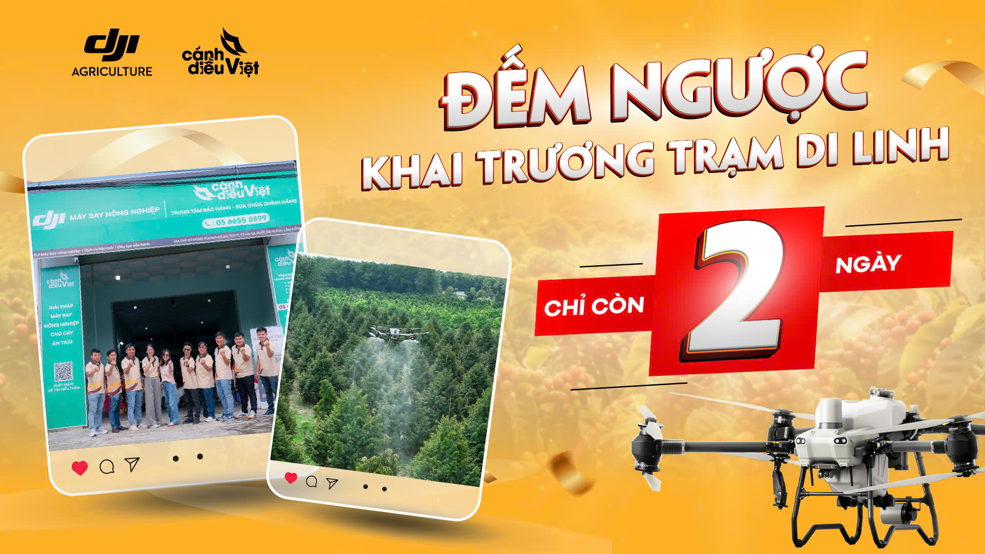 Còn 2 Ngày Nữa! Cánh Diều Việt Chính Thức Khai Trương Trung Tâm Dịch Vụ Tại Di Linh 526 khai trương trạm di linh