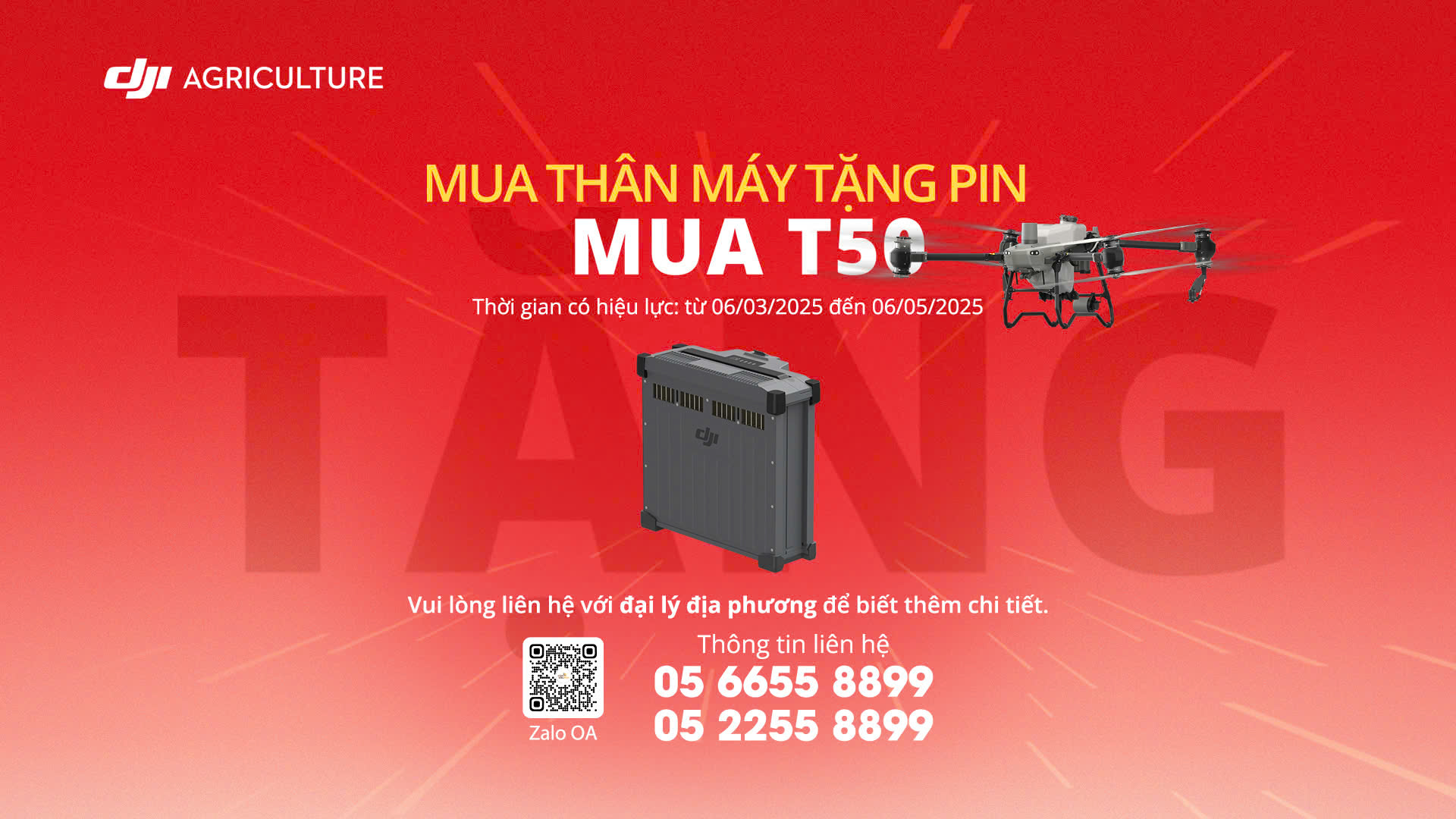 Mua 1 T50 nhận 1 pin DB1560 miễn phí