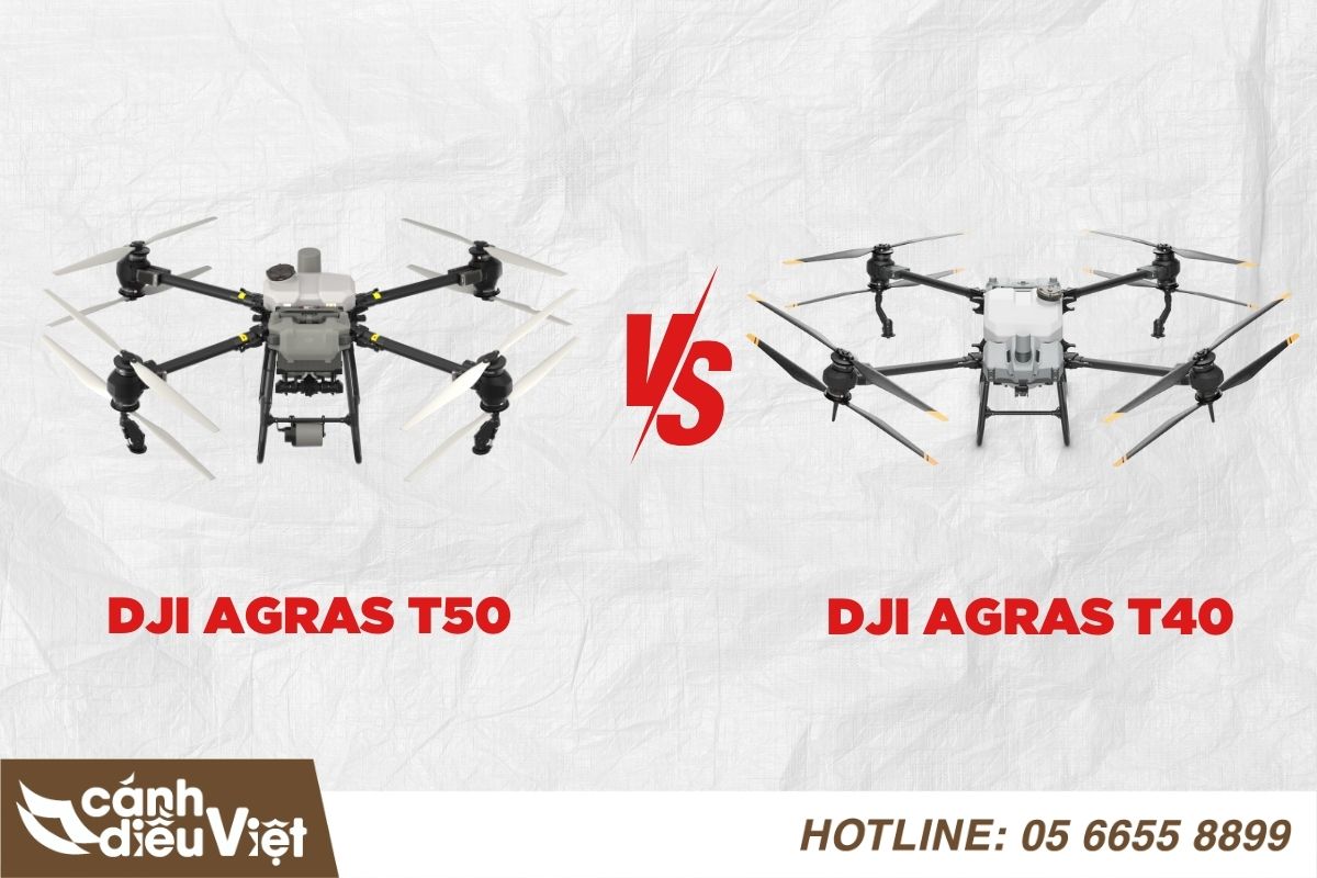 So Sánh Máy Bay Phun Thuốc DJI T50 Và DJI T40 Chi Tiết 12 so sánh máy bay phun thuốc dji t50 và dji t40