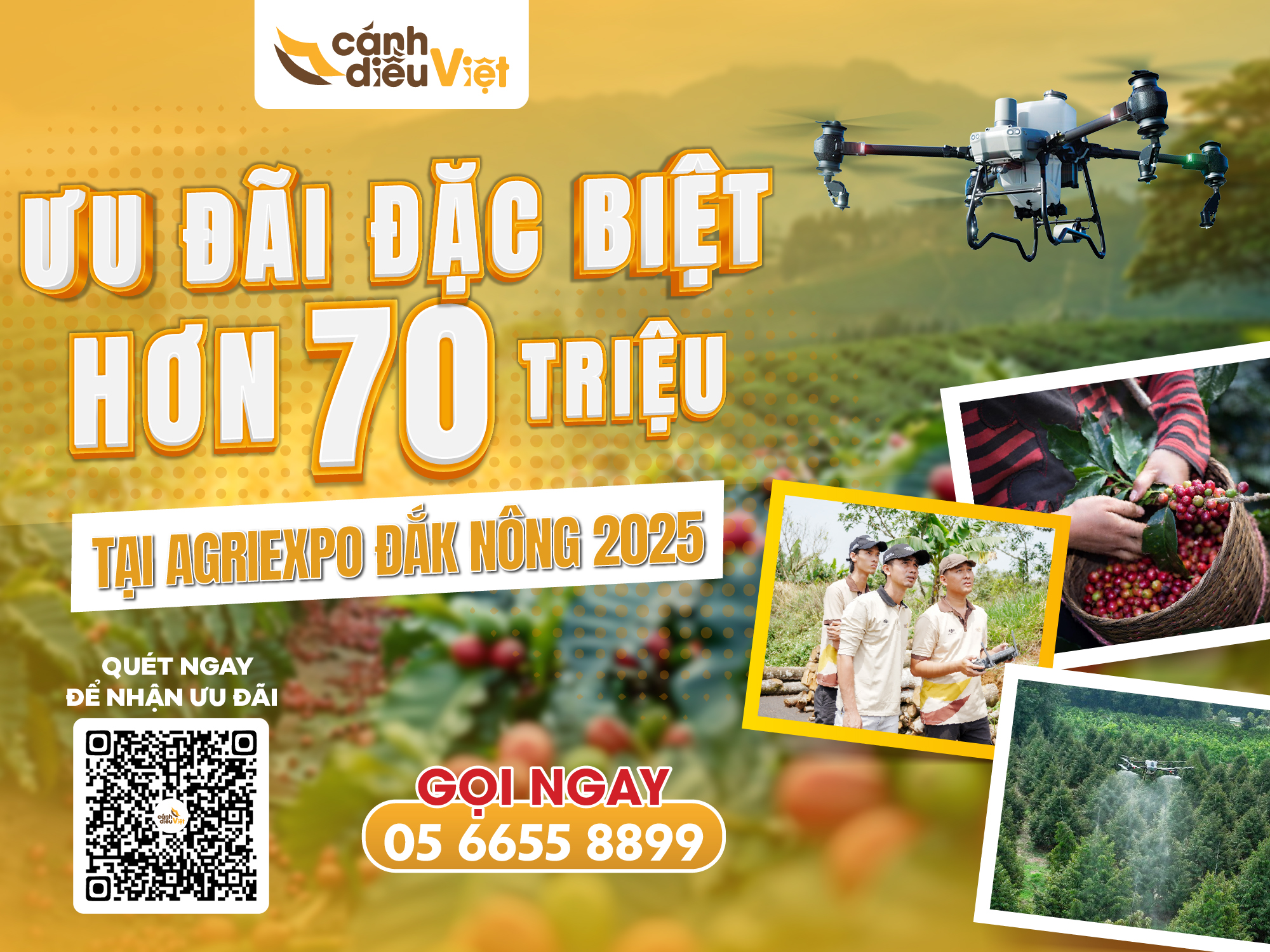 Trải nghiệm hội chợ Agri Expo Đắk Nông 2025 Cùng Cánh Diều Việt 509 ưu đãi khi tham gia sự kiện hội chợ agri expo đắk nông
